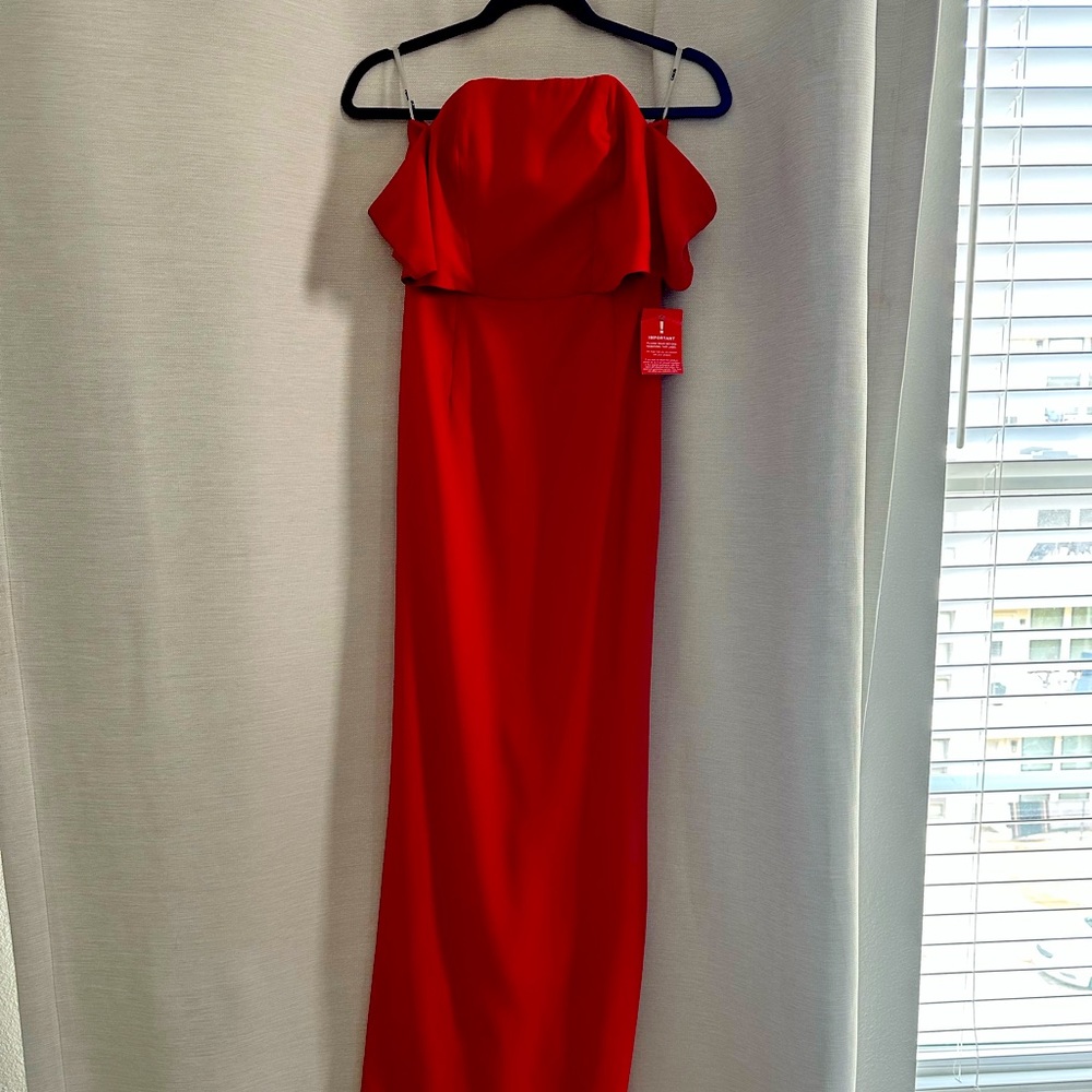 New with Tags ASOS Long Red Dress
